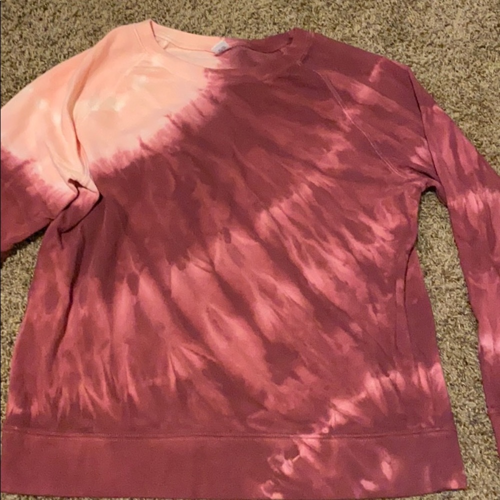 Tie dye crew neck sweater